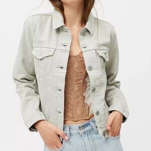 Levi's NWT Original Trucker Jacket/ SZ XL Mushroom/ Cotton Hemp